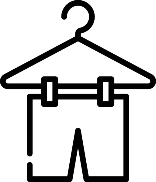 Droge Schoon Pictogram Omtrek Stijl — Stockvector