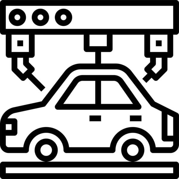 Ikone Der Automobilindustrie — Stockvektor