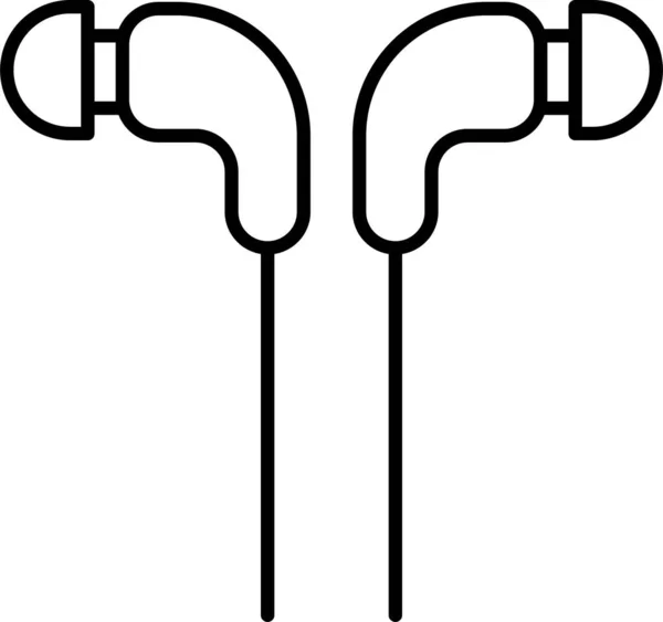 Audio Kopfhörer Symbol — Stockvektor