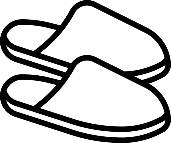Ikon Sepatu Bak Mandi - Stok Vektor