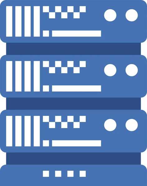 Ikona Regálu Elektroniky Plochém Stylu — Stockový vektor