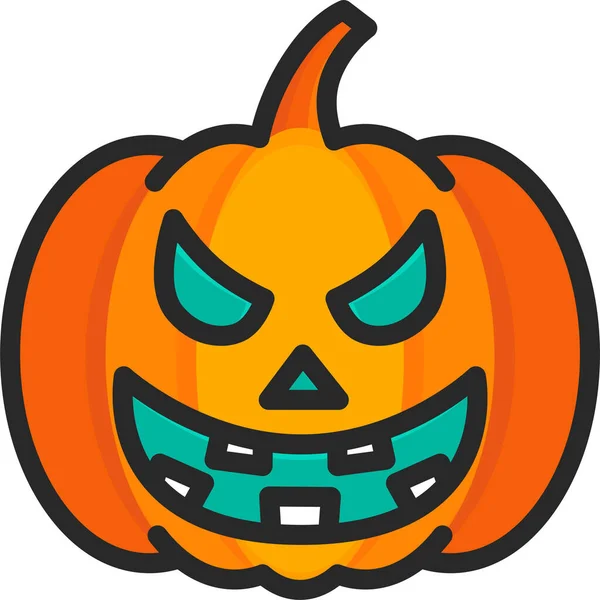 Halloween Vacaciones Horror Icono — Vector de stock