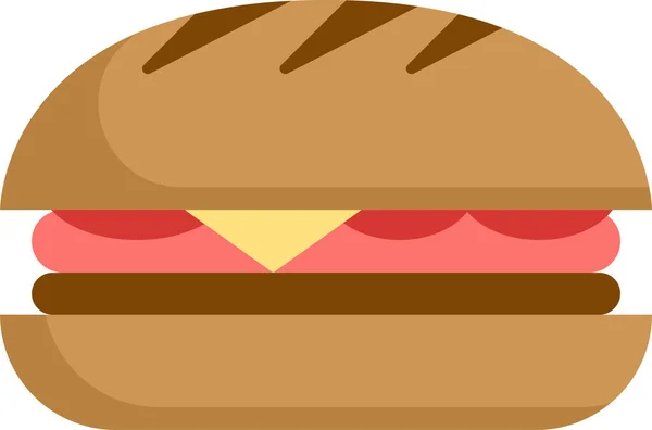 Sandwich Brot Mittagessen Symbol — Stockvektor