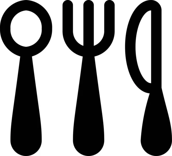 Spoon Fork Knife Icon — Stock Vector