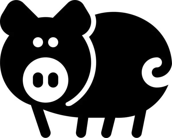 Ikone Der Schweinezucht — Stockvektor