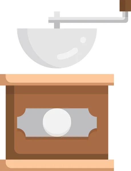 Coffee Mill Food Icon — Stock Vector