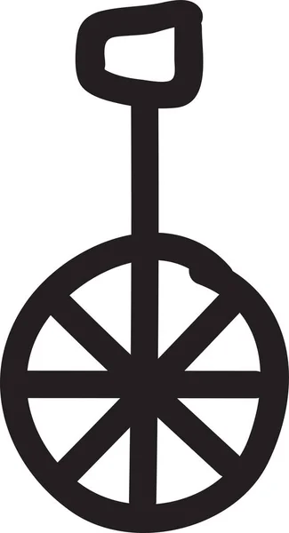 Икона Велоспорта Стиле Handdrawn — стоковый вектор