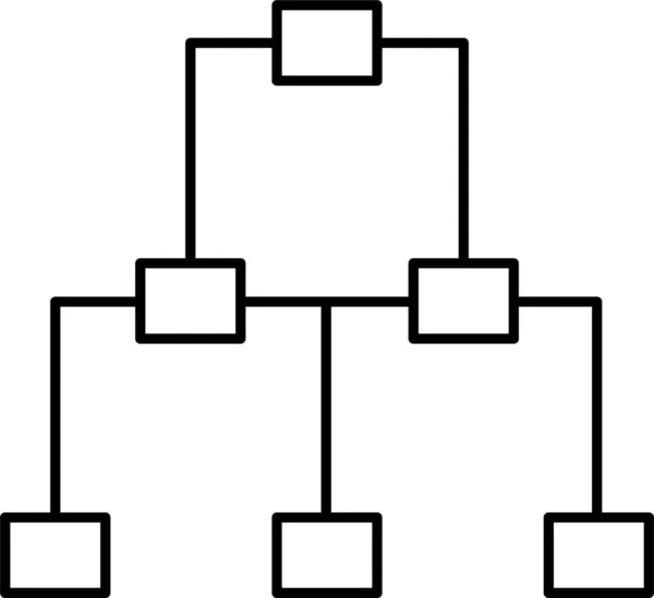 关系图层次结构图标 — 图库矢量图片