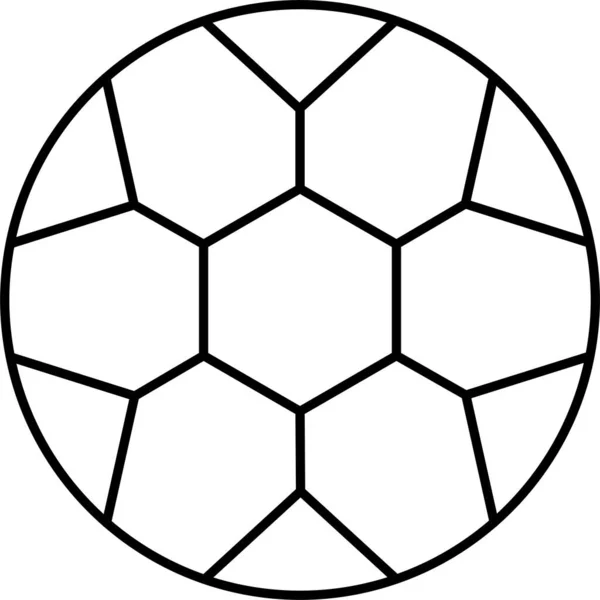 Fotbalová Fotbalová Ikona — Stockový vektor