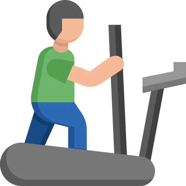 Упражнения Оздоровительный Значок — стоковый вектор