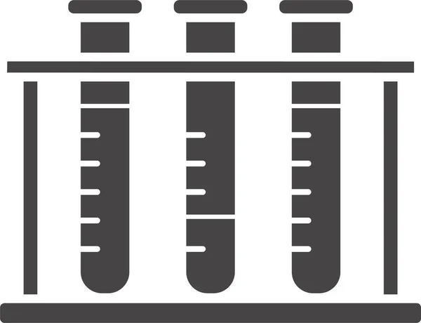 Chemische Vat Chemie Icoon Vaste Stijl — Stockvector