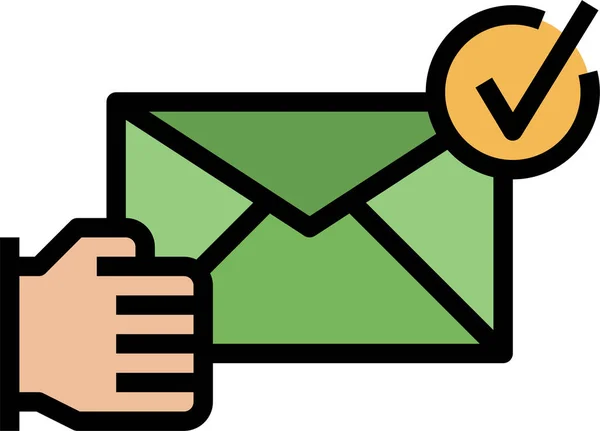 Communication Mail Message Icône — Image vectorielle