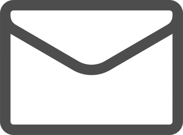 Ícone Comunicação Mail Estilo Esboço — Vetor de Stock