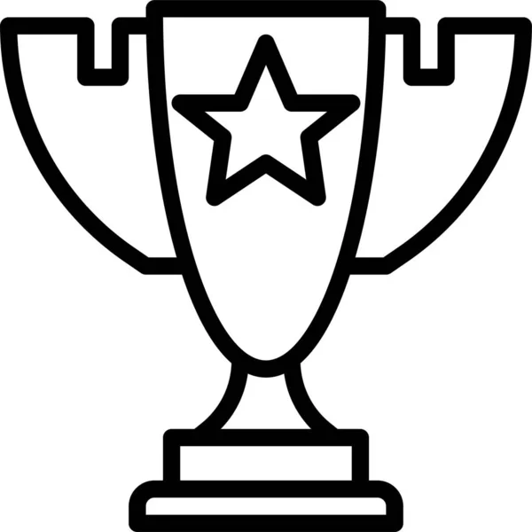 Ocenění Šampion Pohár Ikona Kategorii Ocenění — Stockový vektor