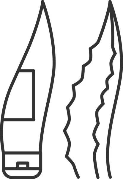 Aloe Icône Cosmétique Base Plantes — Image vectorielle