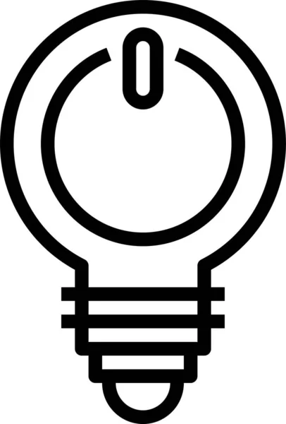 Значок Будівельних Ламп Контурному Стилі — стоковий вектор