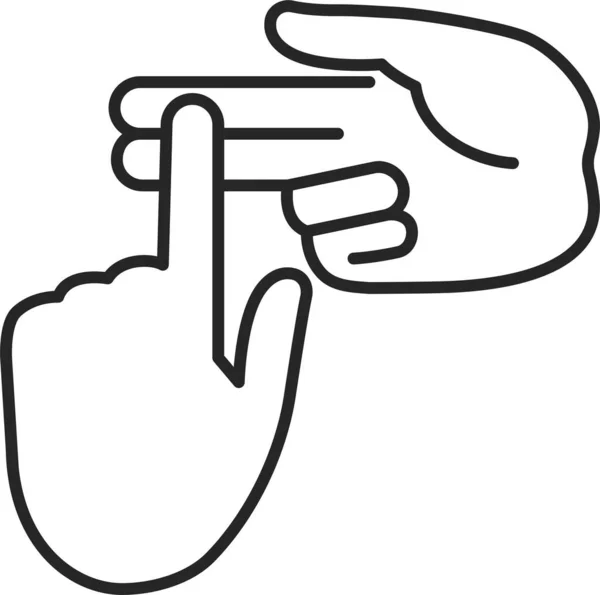 Finger Förklara Räkna Ikon — Stock vektor