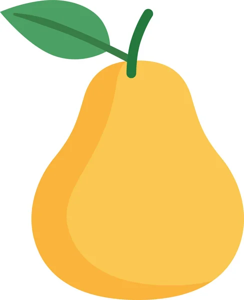 Ikon Pear Fruit Fresh - Stok Vektor