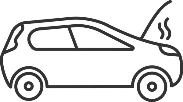 Auto Αυτοκίνητο Εικονίδιο Κατανομή Στυλ Περίγραμμα — Διανυσματικό Αρχείο