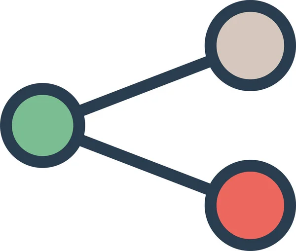 Verbinden Export Link Pictogram Gevulde Outline Stijl — Stockvector