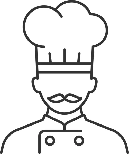 Personale Cuoco Icona Chef — Vettoriale Stock