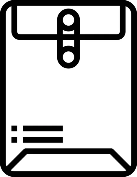 Mail Schnittstelle Buchstabensymbol Umrissstil — Stockvektor