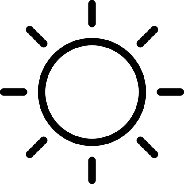 Sonnenwetter Ikone — Stockvektor