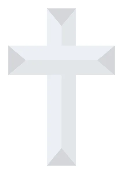 Ikona Katolického Křesťanského Kostela Plochém Stylu — Stockový vektor