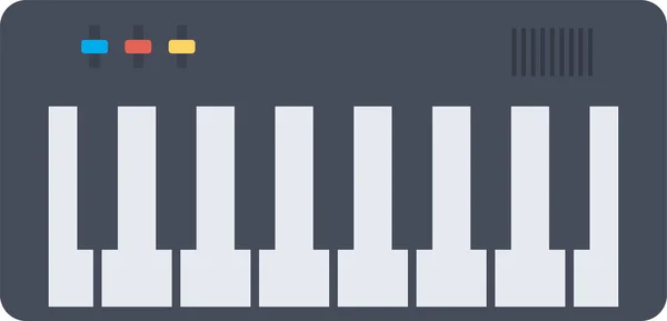 家庭类别中的乐器音乐钢琴图标 — 图库矢量图片