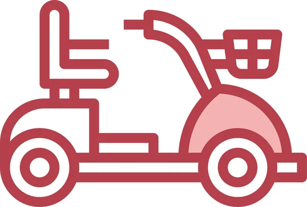 Electronics Scooter Transport Icon Hospitals Healthcare Category — Stock Vector