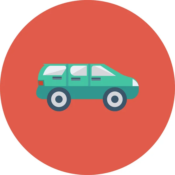 Auto Pajero Prado Icono Estilo Plano — Vector de stock