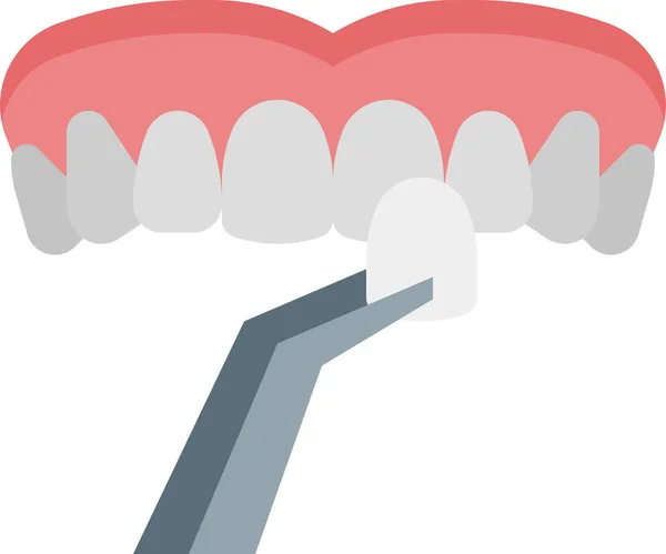 Οδοντιατρικό Εικονίδιο Οδοντιάτρου — Διανυσματικό Αρχείο