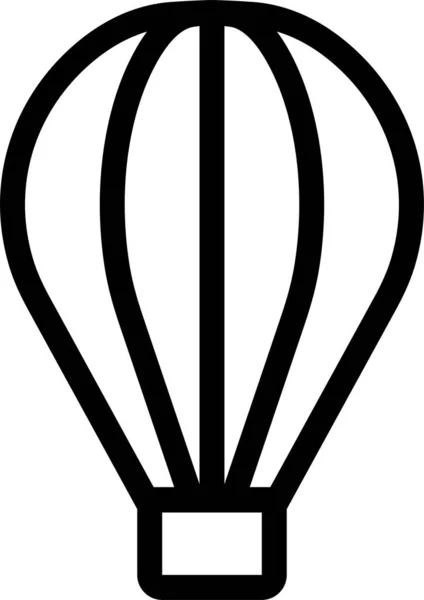 Ballon Air Icône Publique Dans Style Contour — Image vectorielle