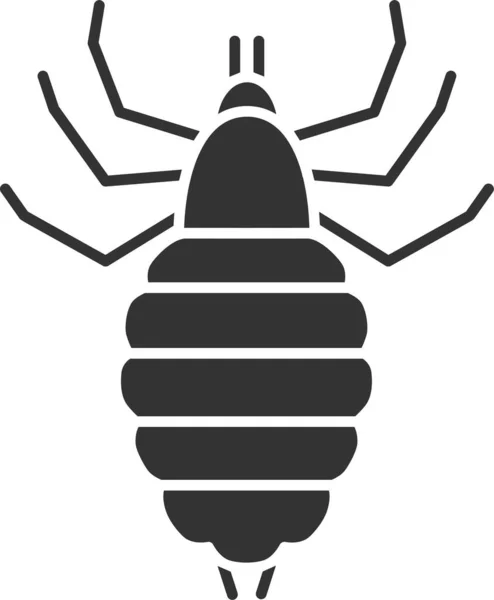 Icône Insecte Insecte Suceur Sang Dans Style Solide — Image vectorielle
