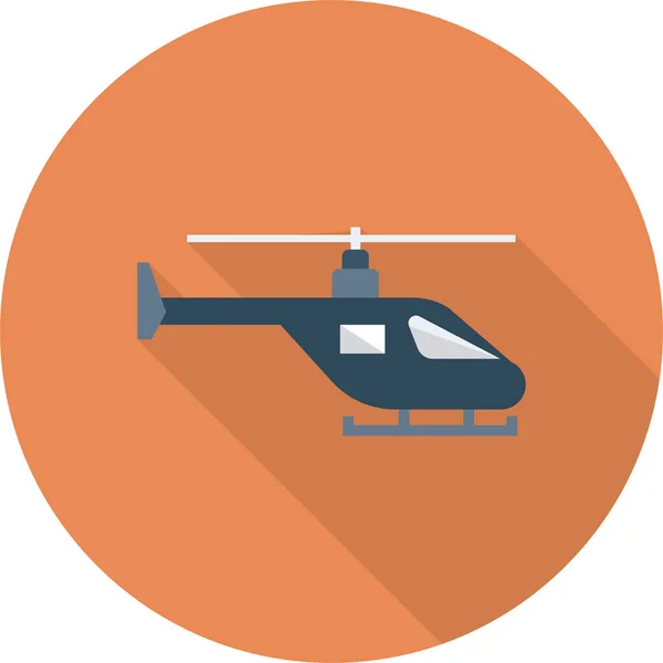 Ícone Avião Helicóptero Automático Estilo Sombra Longa —  Vetores de Stock