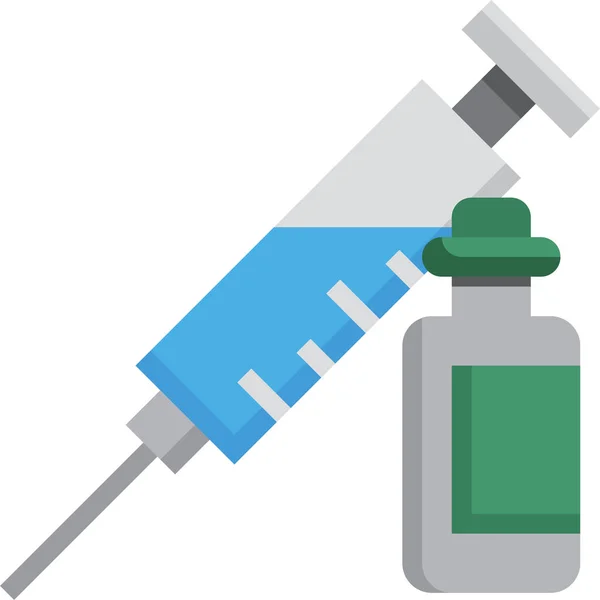 Ikona Očkovací Stříkačky — Stockový vektor