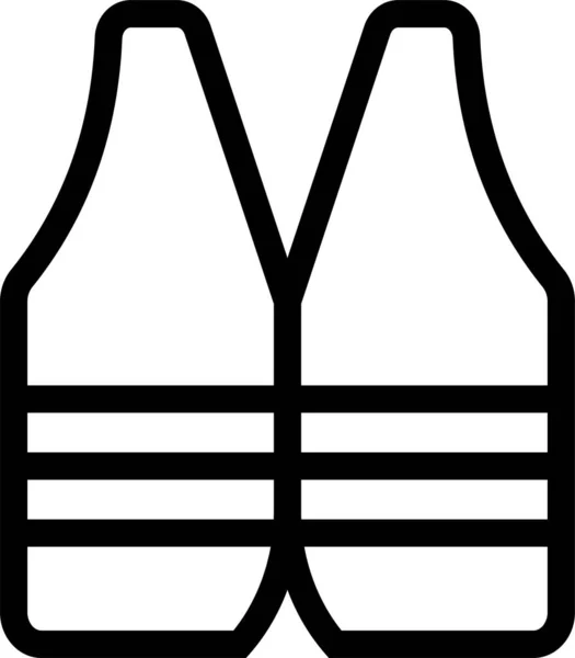 Пиджак Защиты Значок Стиле Наброска — стоковый вектор