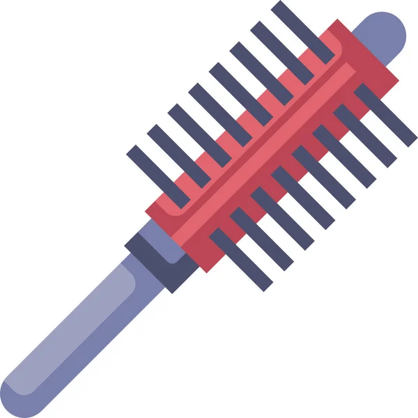 Brosse Fleur Icône Cheveux Dans Catégorie Maquillage Cosmétiques Cheveux — Image vectorielle