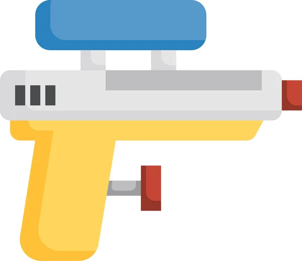 Juguete Pistola Agua Icono — Vector de stock