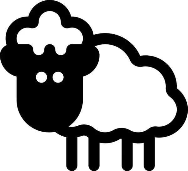 Sheep Ewe Lamb Icon — Stock Vector