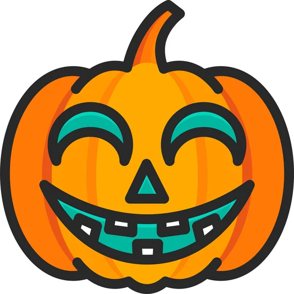 Икона Ужасов Праздника Хэллоуина — стоковый вектор