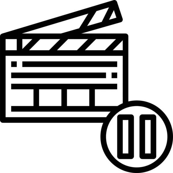 Entertainment Media Film Pictogram — Stockvector