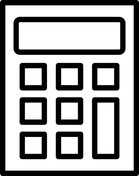 Calculator Accounting Mathematics Icon — 图库矢量图片