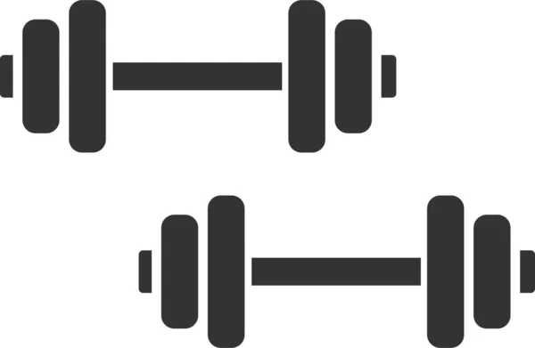 Barbell Dumbbell Fitness Icon Στην Κατηγορία Fitness Yoga Διατροφή — Διανυσματικό Αρχείο