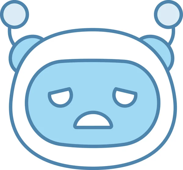 Bot Chatbot Emoji Ícone Categoria Avatar —  Vetores de Stock