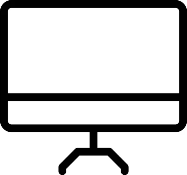 Apparaat Display Lcd Pictogram Omtrek Stijl — Stockvector