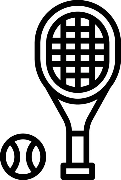 Tennis Sportl Fitness Icon — Stock Vector