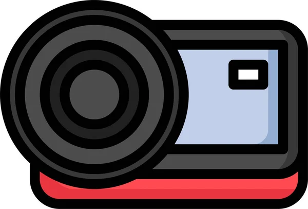 Action Camera Entertainment Icon — Stock Vector