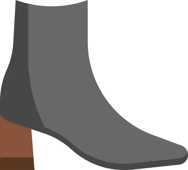 Ankle Bootie Boot Icon — Stock Vector