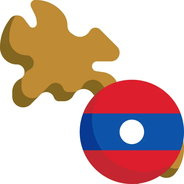 Národní Ikona Laosu — Stockový vektor
